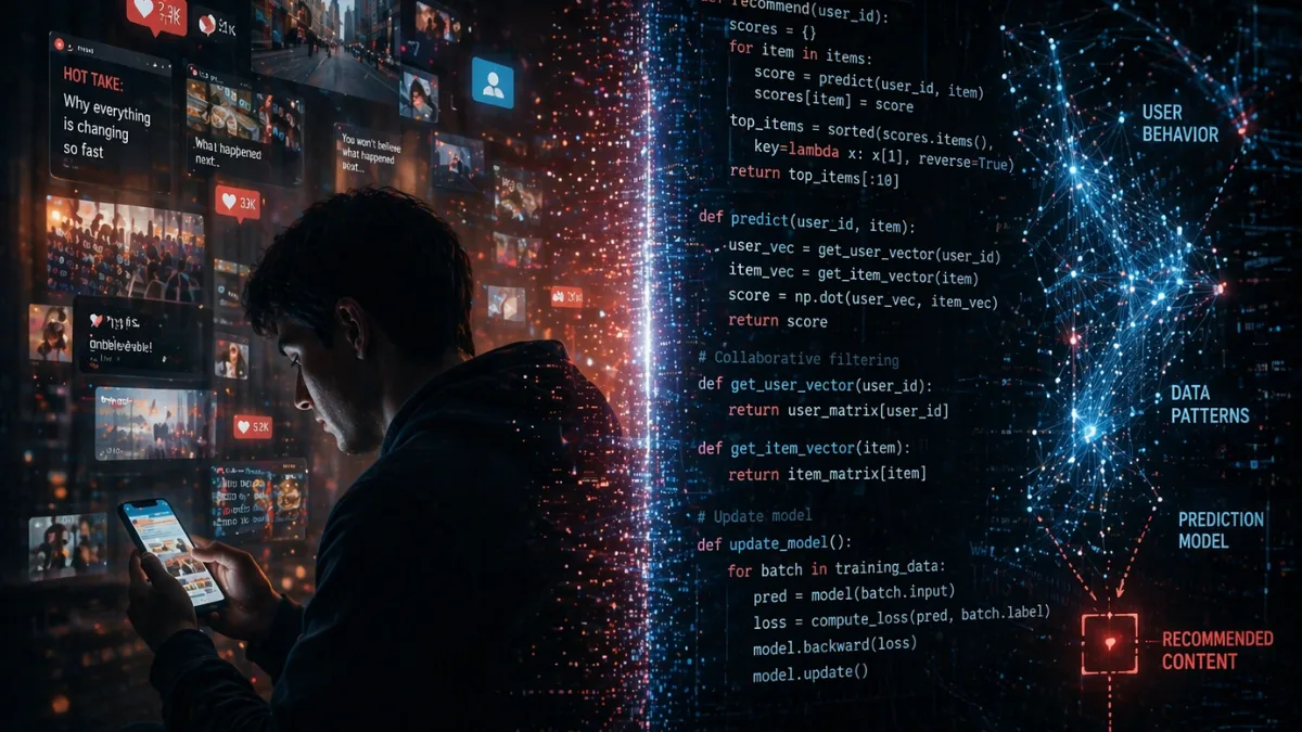 Connection between human choices and algorithm-driven systems