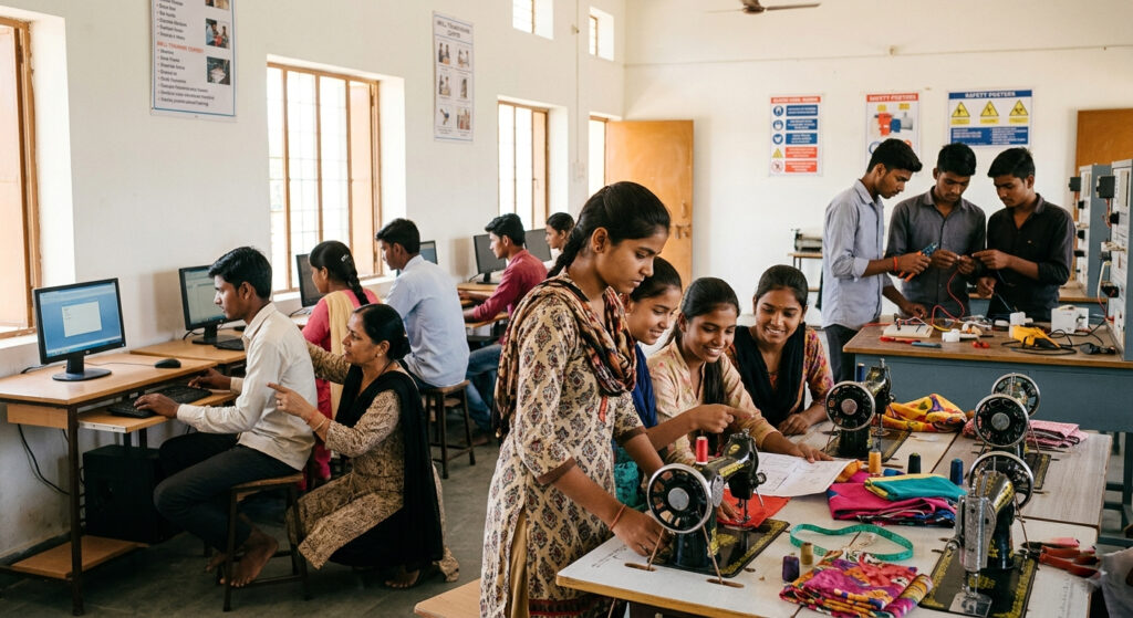 Skill India success rate analysis showing youth training and employment challenges in India