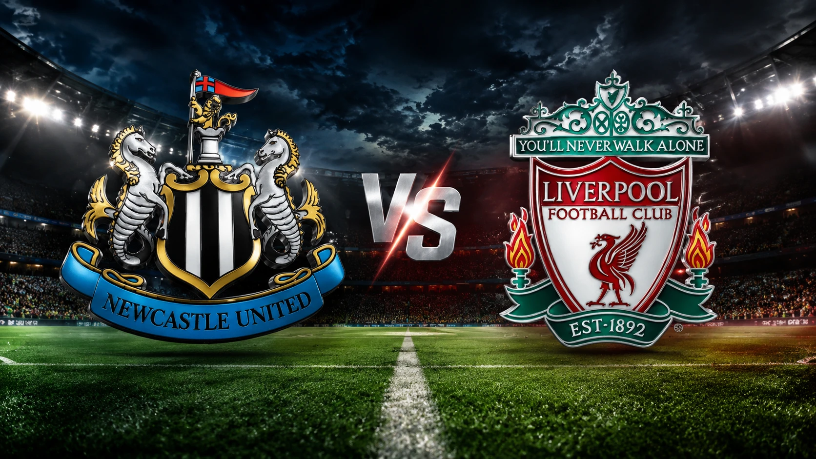 Newcastle vs Liverpool football match