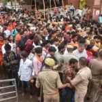 Devotees gather at Ausaneshwar temple in Barabanki for Shravan rituals