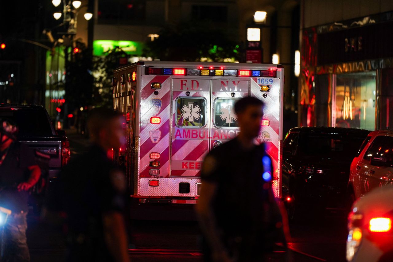 NYPD outside Park Avenue building after Manhattan shooting
