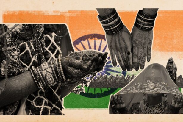 Indian courtroom with judges and lawyers symbolizing dowry death trials and justice system