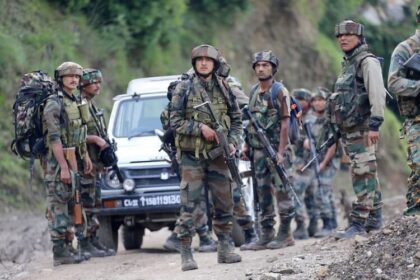 Indian Army in Kashmir during Operation Akhal
