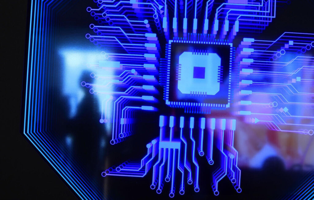 Quantum processor with tricolor flag theme symbolizing India’s tech journey