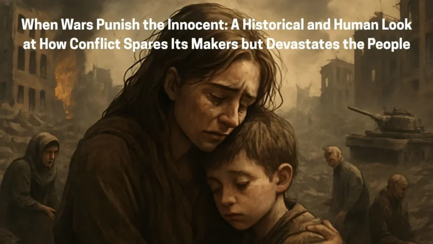 When Wars Punish the Innocent: A Historical and Human Look at How Conflict Spares Its Makers but Devastates the People
