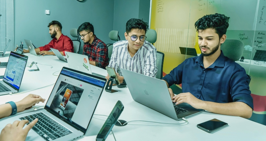 Indian professional working remotely