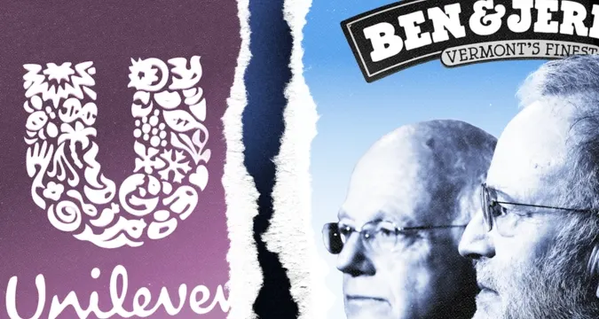 Ben & Jerry’s logo with Unilever branding controversy _ The Vue Times