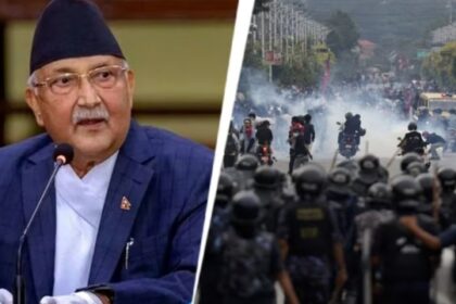 Nepal Army patrolling streets during nationwide curfew amid political crisis