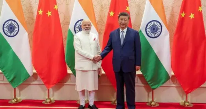 Prime Minister Narendra Modi and Chinese President Xi Jinping meet at SCO Summit 2025 in Tianjin to discuss India–China relations