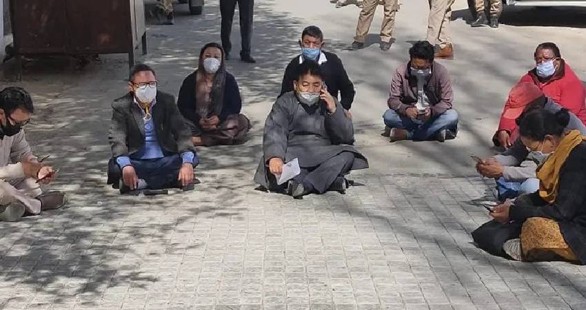 Protest in Ladakh demanding statehood