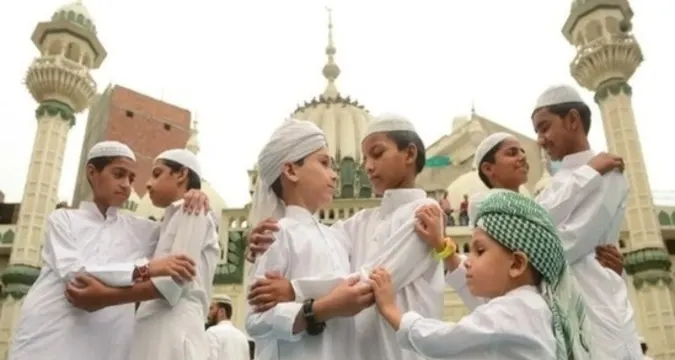 Children participating in cultural events during Milad-Un-Nabi celebrations