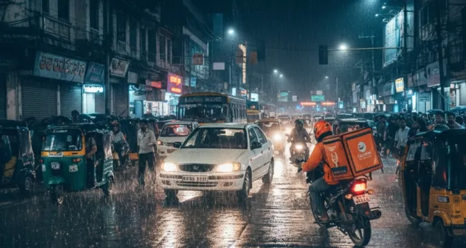 Bengaluru road rage incident as car chases delivery agent through city streets at night