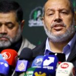 Hamas negotiator Khalil al-Hayya in an earlier press setting
