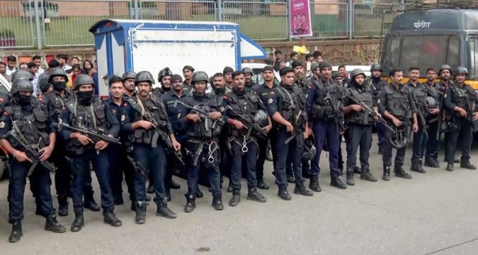 Quick Response Team during Mumbai hostage rescue operation in Powai