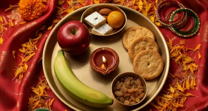 Sargi thali Karwa Chauth 2025 fasting meal before sunrise