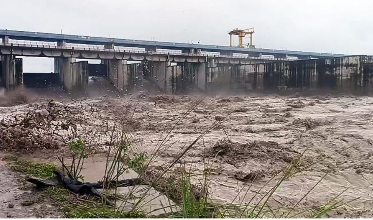 Yamuna river flooding villages in Haryana, September 2025