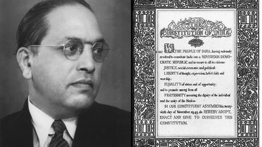 Historical Montage Constitution Ambedkar and Indian Democracy