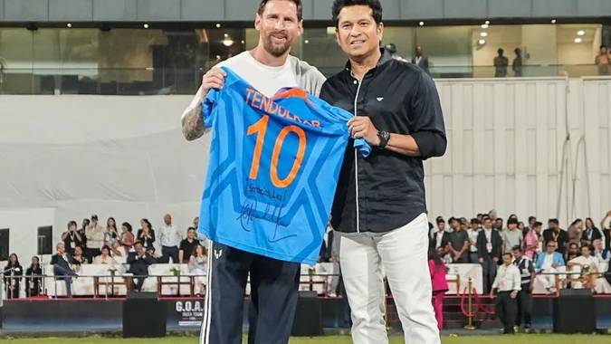 Football legend Lionel Messi visiting India as part of an international tour