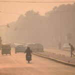 Air pollution in Indian cities showing thick smog affecting daily life