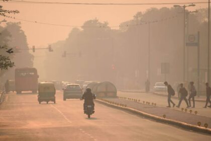 Air pollution in Indian cities showing thick smog affecting daily life