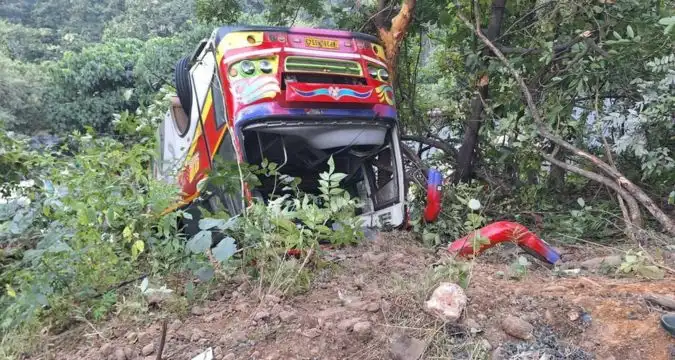 Bus accident site in Papikonda National Park during early morning rescue – latest news update