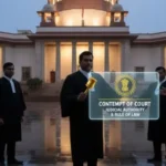 Indian courtroom showing rule of law and judicial discipline