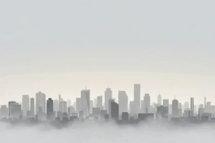 Winter temperature inversion