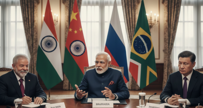 BRICS leaders meeting highlighting India’s global role