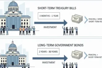 How governments borrow money through treasury bills and bonds