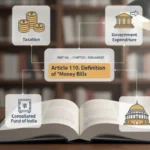 Money Bill under Article 110 of the Indian Constitution explained visually