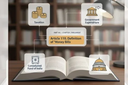 Money Bill under Article 110 of the Indian Constitution explained visually