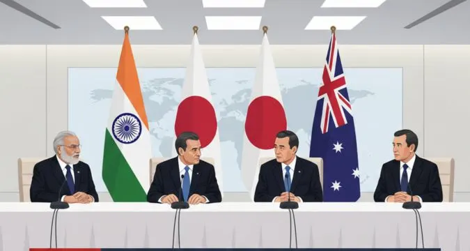 Quad Summit leaders meeting for Indo Pacific cooperation