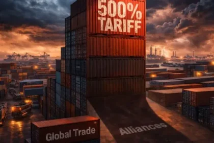 Stormy port and 500% tariff shadows