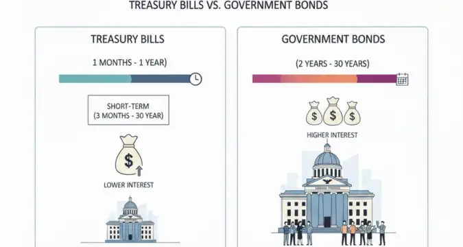 Treasury bills vs bonds explained with timelines