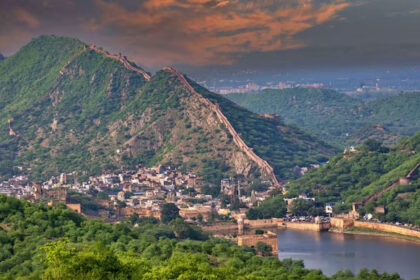 Environmental activists protesting to save the Aravalli range from deforestation and mining