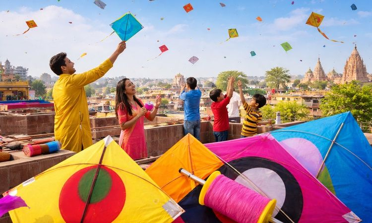 Pongal celebrations in South India during Makar Sankranti