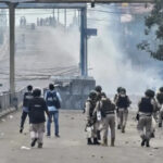Security personnel deployed during Manipur violence in Imphal valley