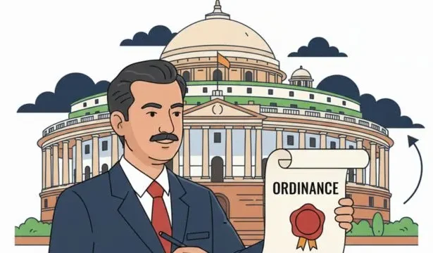 ordinance meaning and role in india