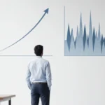 Customer-First Startup Model showing steady compounding growth compared to funding spikes