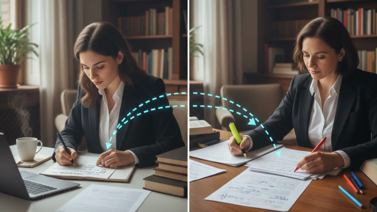 Difference between student thinking and examiner evaluation mindset in competitive exams