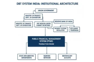 Direct Benefit Transfer System governance structure mapping central ministries, RBI oversight, and state implementation layers