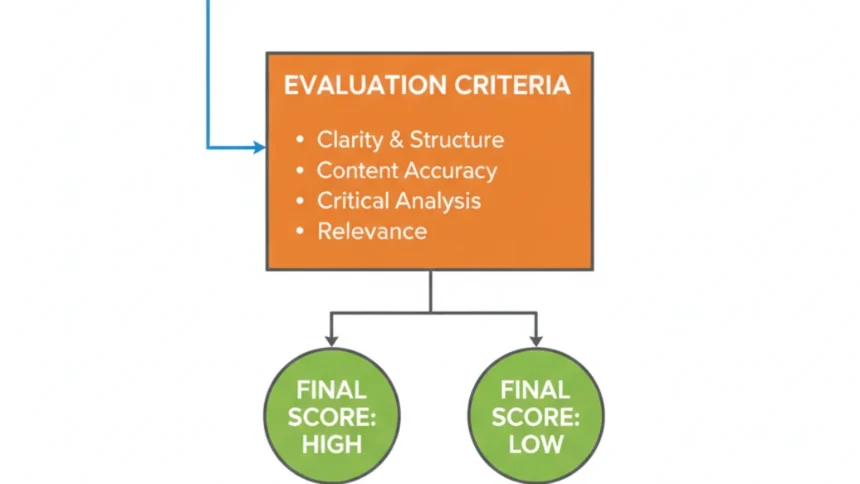How examiner intent shapes question framing and answer assessment