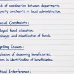 Structured 20 mark answer sheet showing introduction, subheadings, and conclusion in a government exam format