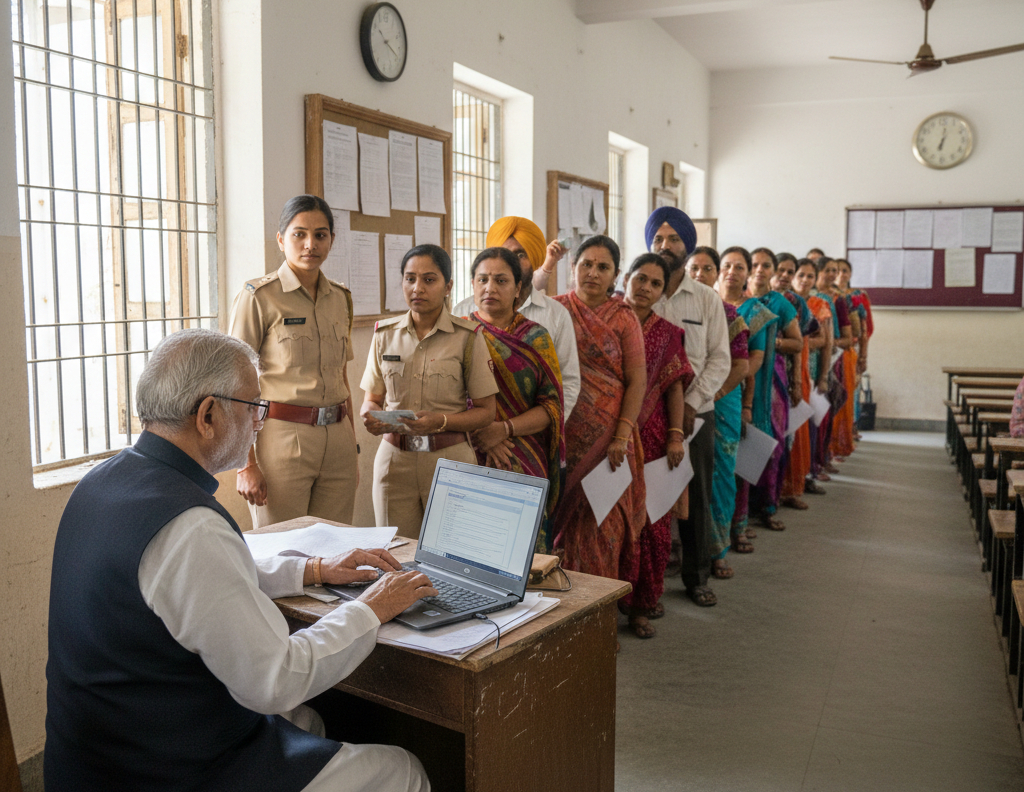Election Commission of India office building responsible for Special Intensive Revision of voter lists