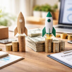 Bootstrapped vs Funded Startups comparison showing capital structure and growth pathways