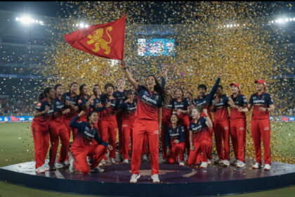 RCB vs final match action during WPL 2026 championship