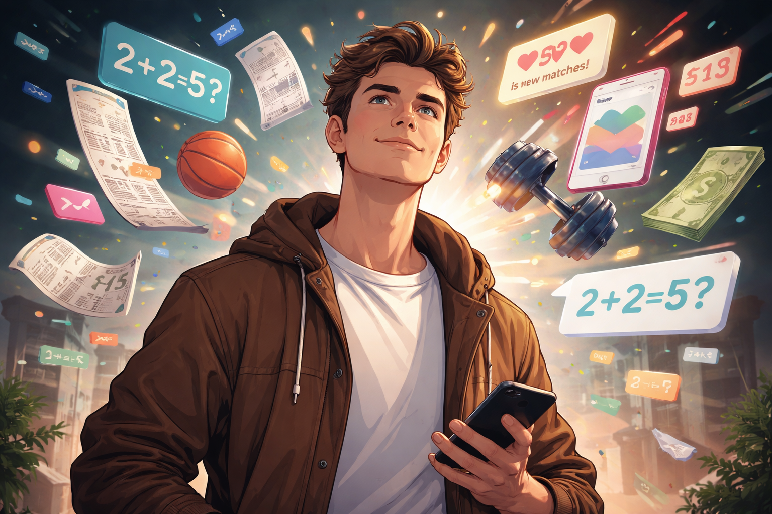 Boy math and modern life chaos