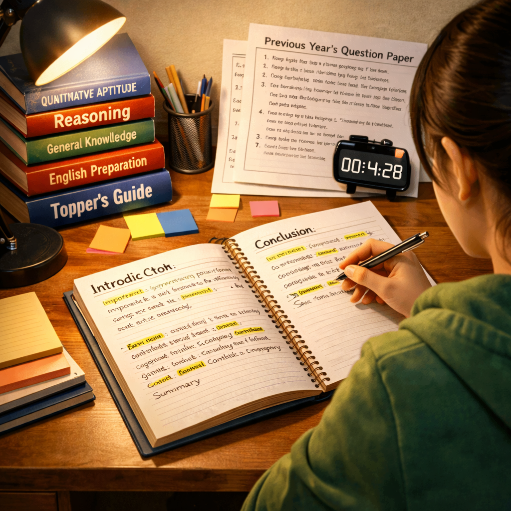 Student practicing answer writing regularly to maintain consistency in exam preparation.