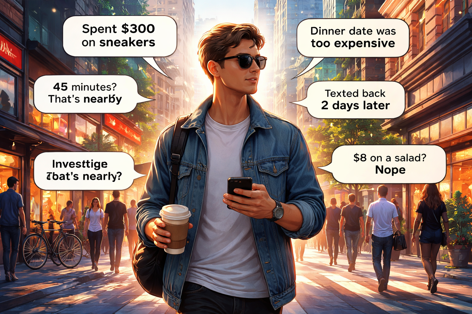 City stroll and contradictory thoughts