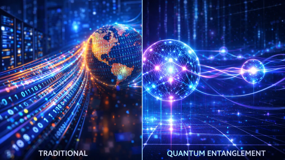Comparison between classical internet and quantum internet communication